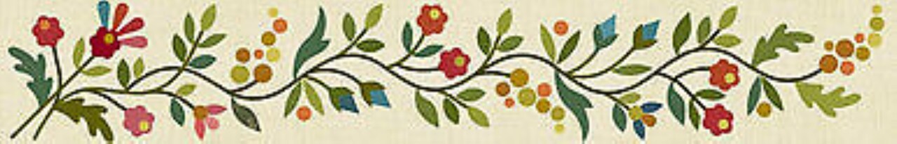 Spring Bouquet Blk 10 Laser Cut fusible Applique Laundry Backet Quilts